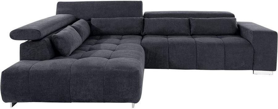 COTTA Hoekbank Orion L-vorm met hoofdbordverstelling & 5 lendenkussens - Foto 7