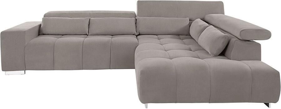 COTTA Hoekbank Orion L-vorm met hoofdbordverstelling & 5 lendenkussens - Foto 7