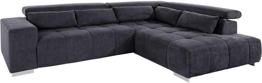 COTTA Hoekbank Orion L-vorm met hoofdbordverstelling & 5 lendenkussens - Foto 8