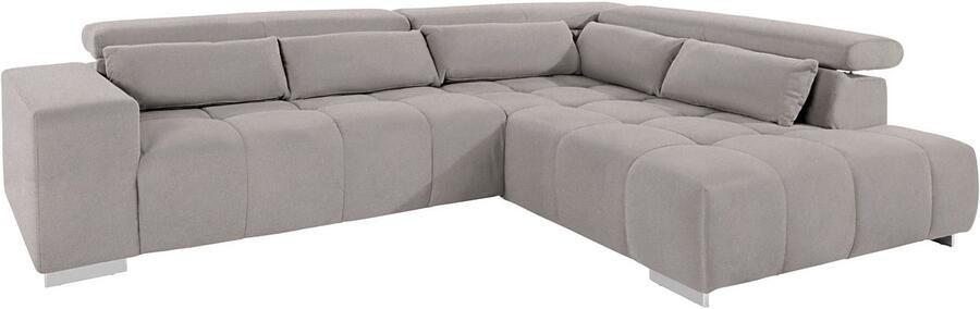 COTTA Hoekbank Orion L-vorm met hoofdbordverstelling & 5 lendenkussens - Foto 8