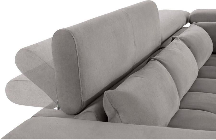 COTTA Hoekbank Orion L-vorm met hoofdbordverstelling & 5 lendenkussens - Foto 3