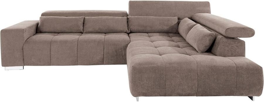 COTTA Hoekbank Orion L-vorm met hoofdbordverstelling & 5 lendenkussens - Foto 7