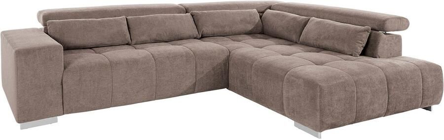 COTTA Hoekbank Orion L-vorm met hoofdbordverstelling & 5 lendenkussens - Foto 8