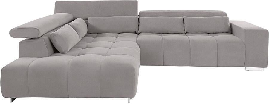 COTTA Hoekbank Orion L-vorm met hoofdbordverstelling & 5 lendenkussens - Foto 7