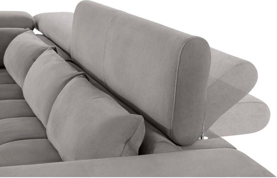 COTTA Hoekbank Orion L-vorm met hoofdbordverstelling & 5 lendenkussens - Foto 3