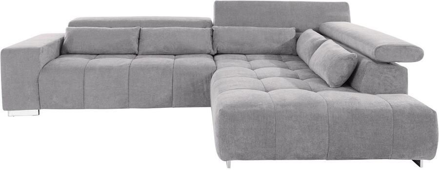 COTTA Hoekbank Orion L-vorm met hoofdbordverstelling & 5 lendenkussens - Foto 8