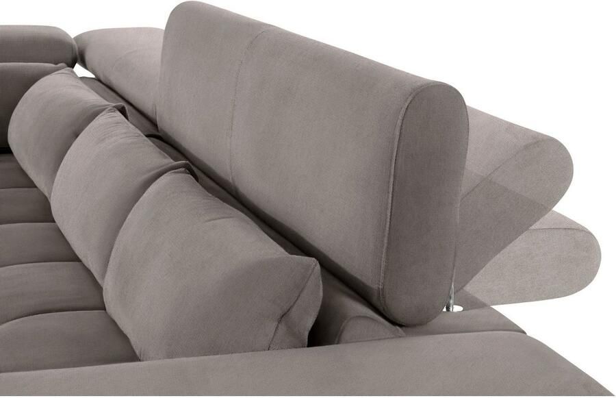 COTTA Hoekbank Orion L-vorm met hoofdbordverstelling & 5 lendenkussens - Foto 3