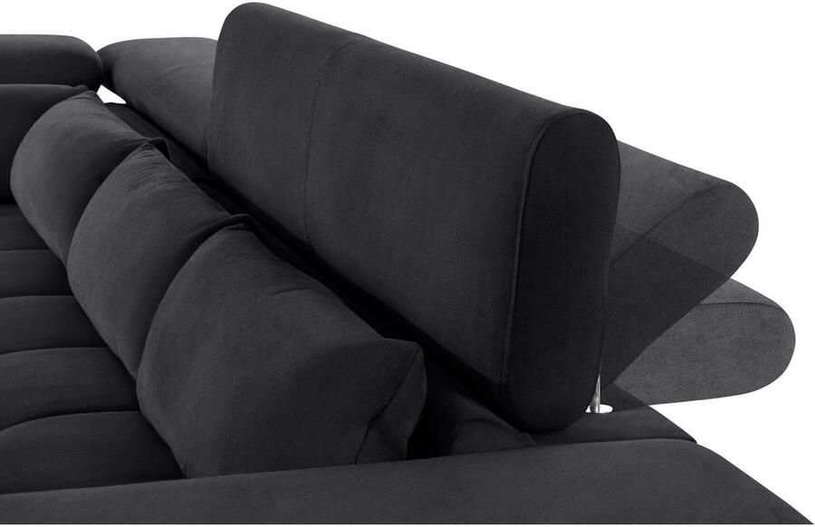 COTTA Hoekbank Orion L-vorm met hoofdbordverstelling & 5 lendenkussens - Foto 3