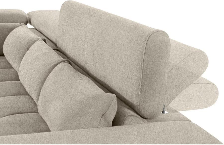 COTTA Hoekbank Orion L-vorm met hoofdbordverstelling & 5 lendenkussens - Foto 3