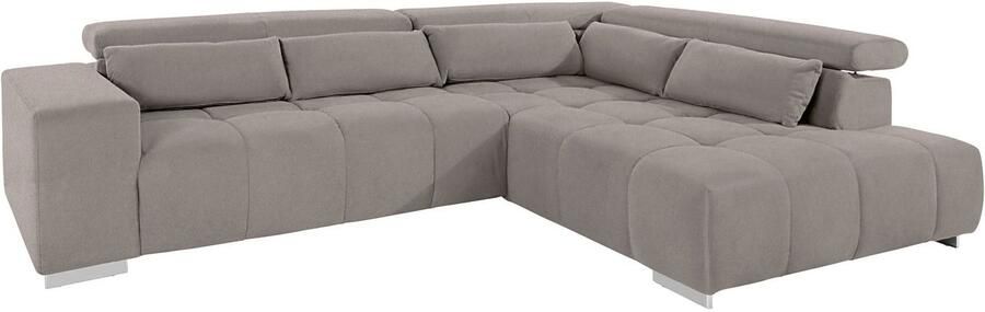 COTTA Hoekbank Orion L-vorm met hoofdbordverstelling & 5 lendenkussens - Foto 8