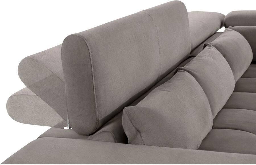 COTTA Hoekbank Orion L-vorm met hoofdbordverstelling & 5 lendenkussens - Foto 3