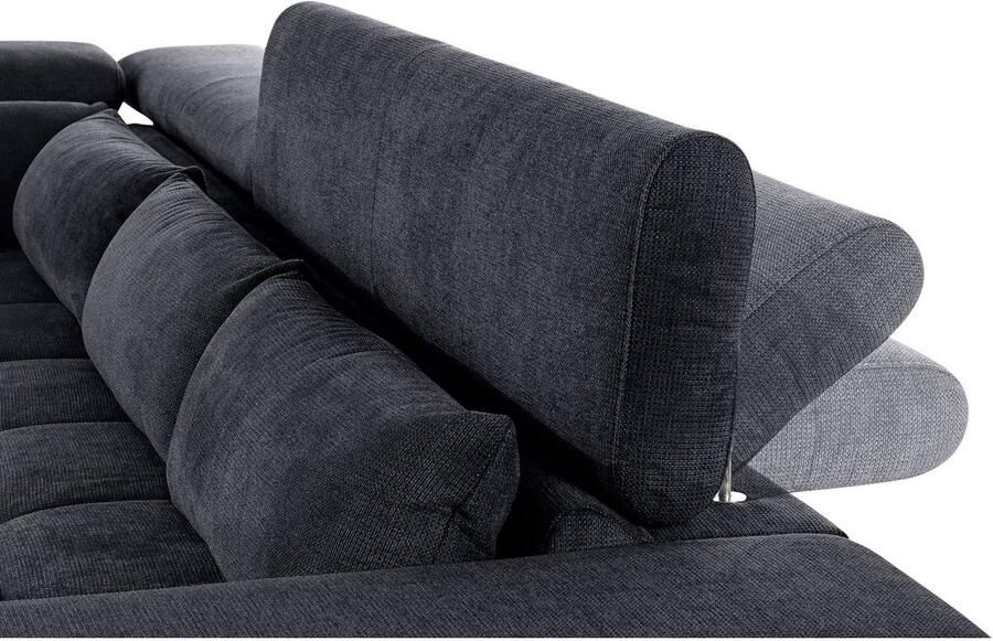 COTTA Hoekbank Orion L-vorm met hoofdbordverstelling & 5 lendenkussens - Foto 3