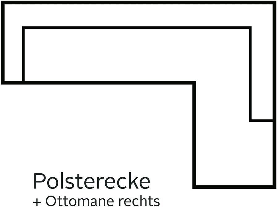 COTTA Hoekbank Leandra L-vorm naar keuze met slaapfunctie & bedkist
