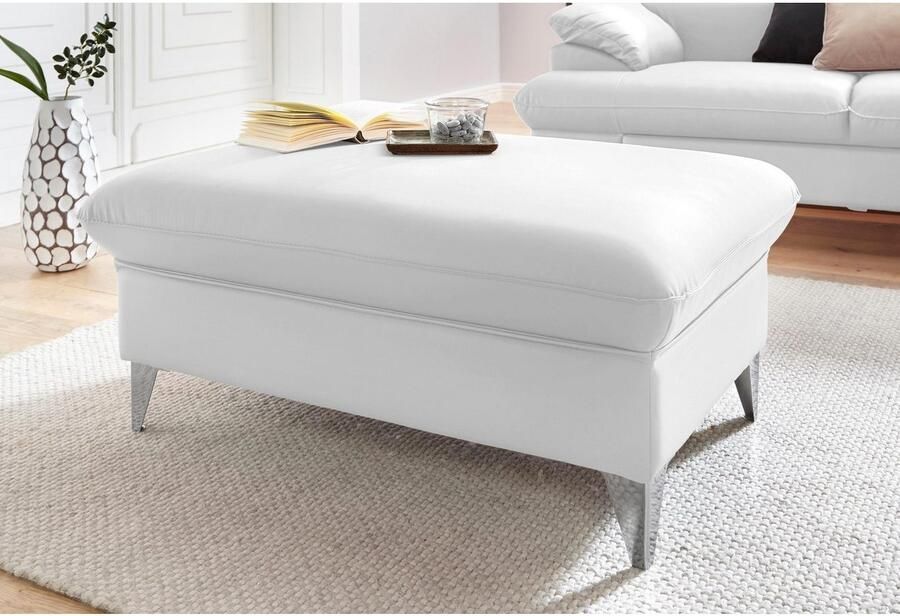 COTTA Zithoek Caluso L-vorm Set bestaande uit: hoekbank met hoofdverstelling & hocker