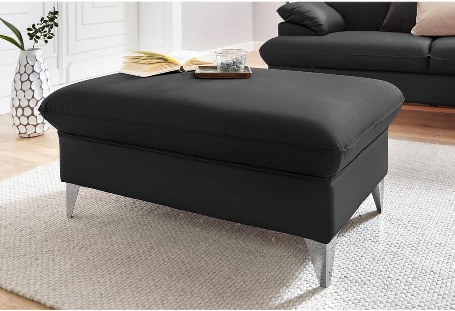 COTTA Zithoek Caluso L-vorm Set bestaande uit: hoekbank met hoofdverstelling & hocker