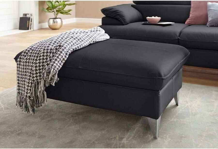 COTTA Zithoek Caluso L-vorm Set bestaande uit: hoekbank met hoofdverstelling & hocker - Foto 2