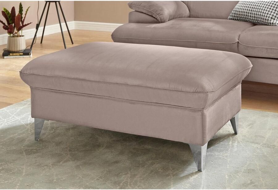 COTTA Zithoek Caluso L-vorm Set bestaande uit: hoekbank met hoofdverstelling & hocker - Foto 2