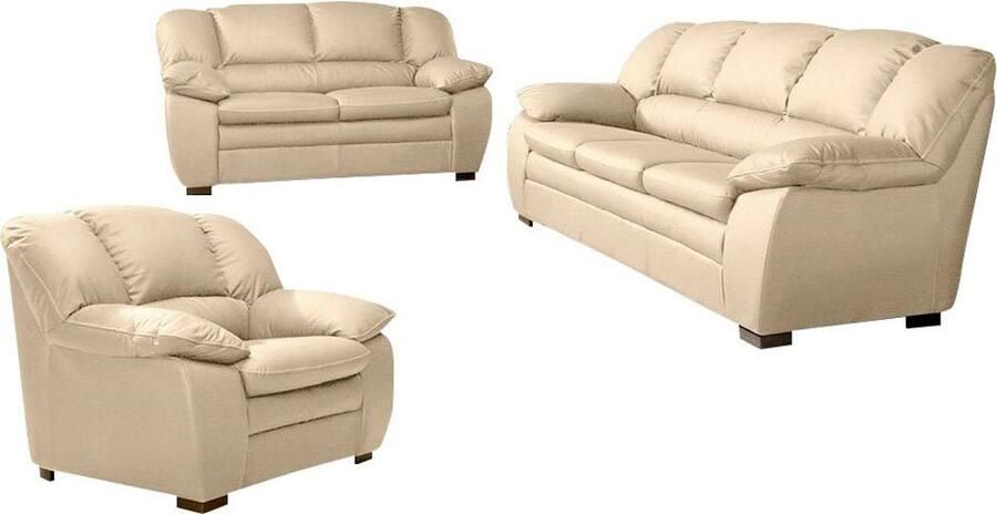 COTTA Zithoek Casino bankset 3-2-1 zitplaatsen woonkamer set 3-delig fauteuil 2-zits 2 5-zits hoge rugleuning (set 3-delig) - Foto 6