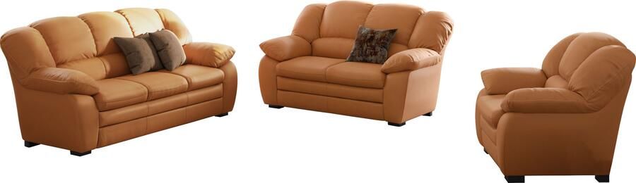 COTTA Zithoek Casino bankset 3-2-1 zitplaatsen woonkamer set 3-delig fauteuil 2-zits 2 5-zits hoge rugleuning (set 3-delig) - Foto 6