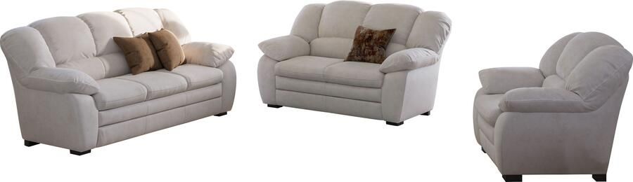 COTTA Zithoek Casino bankset 3-2-1 zitplaatsen woonkamer set 3-delig fauteuil 2-zits 2 5-zits hoge rugleuning (set 3-delig) - Foto 7