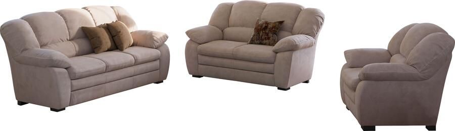 COTTA Zithoek Casino bankset 3-2-1 zitplaatsen woonkamer set 3-delig fauteuil 2-zits 2 5-zits hoge rugleuning (set 3-delig) - Foto 6