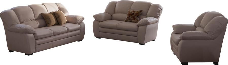 COTTA Zithoek Casino bankset 3-2-1 zitplaatsen woonkamer set 3-delig fauteuil 2-zits 2 5-zits hoge rugleuning (set 3-delig) - Foto 6