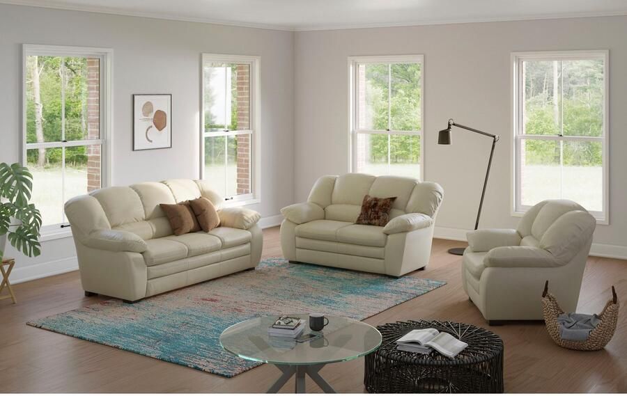 COTTA Zithoek Casino bankset 3-2-1 zitplaatsen woonkamer set 3-delig fauteuil 2-zits 2 5-zits hoge rugleuning (set 3-delig)