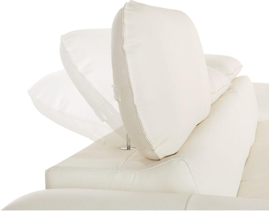 COTTA Zithoek Driver L-vorm Set bestaande uit: hoekbank met hoofdverstelling & hocker (set) - Foto 2