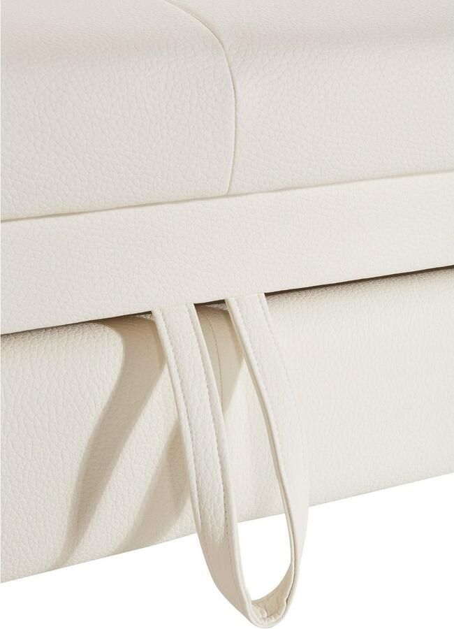 COTTA Zithoek Driver L-vorm Set bestaande uit: hoekbank met hoofdverstelling & hocker (set) - Foto 6