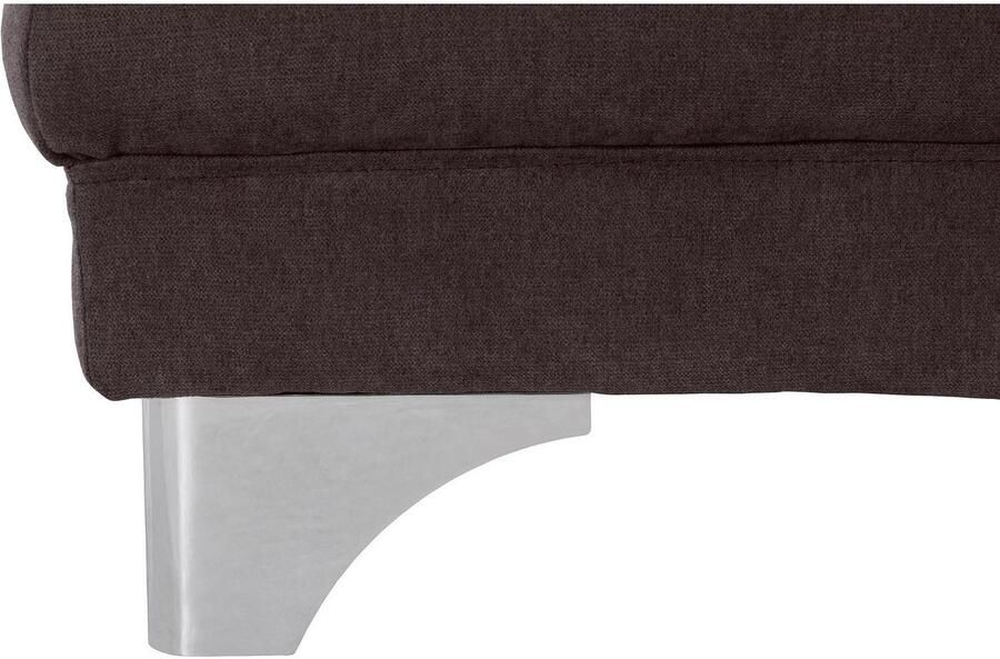 COTTA Zithoek Enterprise L-vorm Set bestaande uit: hoekbank met arm- & hoofdverstelling & hocker (set) - Foto 2