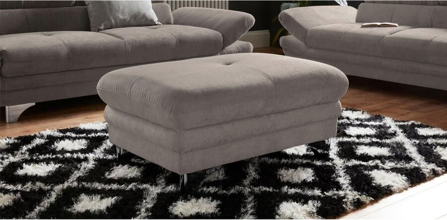 COTTA Zithoek Enterprise Set bestaande uit 2 5-zitsbank met arm- & hoofdverstelling & hocker (set) - Foto 9