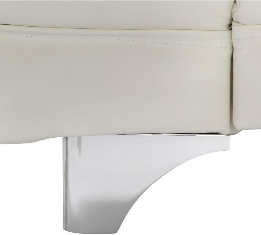 COTTA Zithoek Enterprise L-vorm Set bestaande uit: hoekbank met arm- & hoofdverstelling & hocker (set) - Foto 3