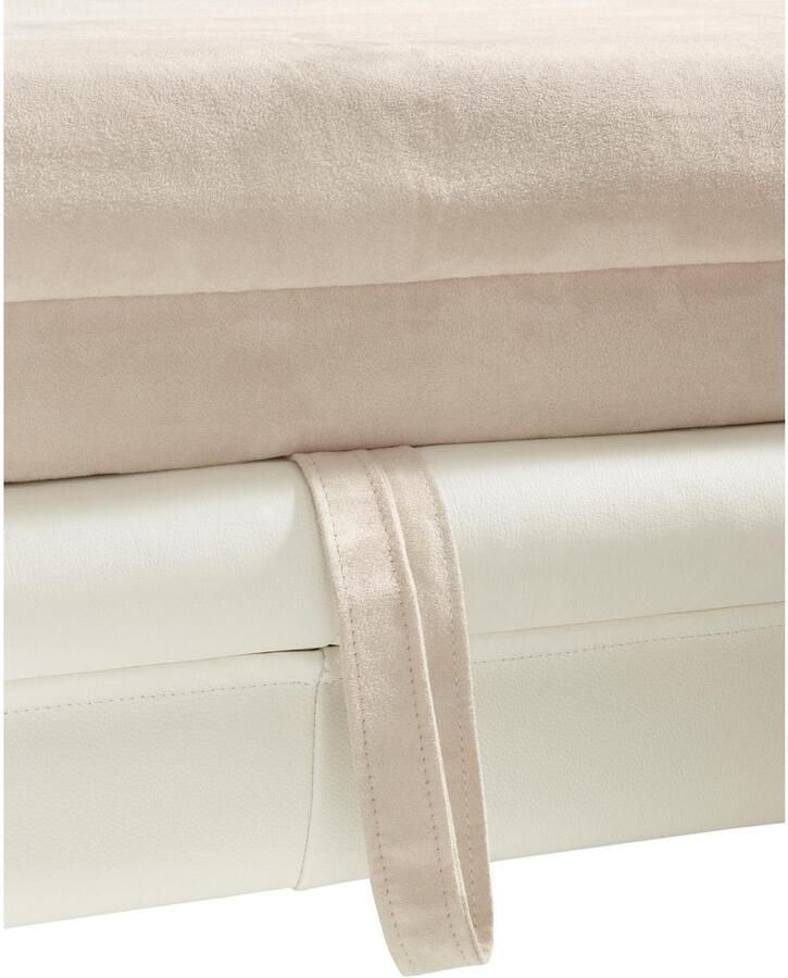 COTTA Zithoek Enterprise L-vorm Set bestaande uit: hoekbank met arm- & hoofdverstelling & hocker (set) - Foto 8