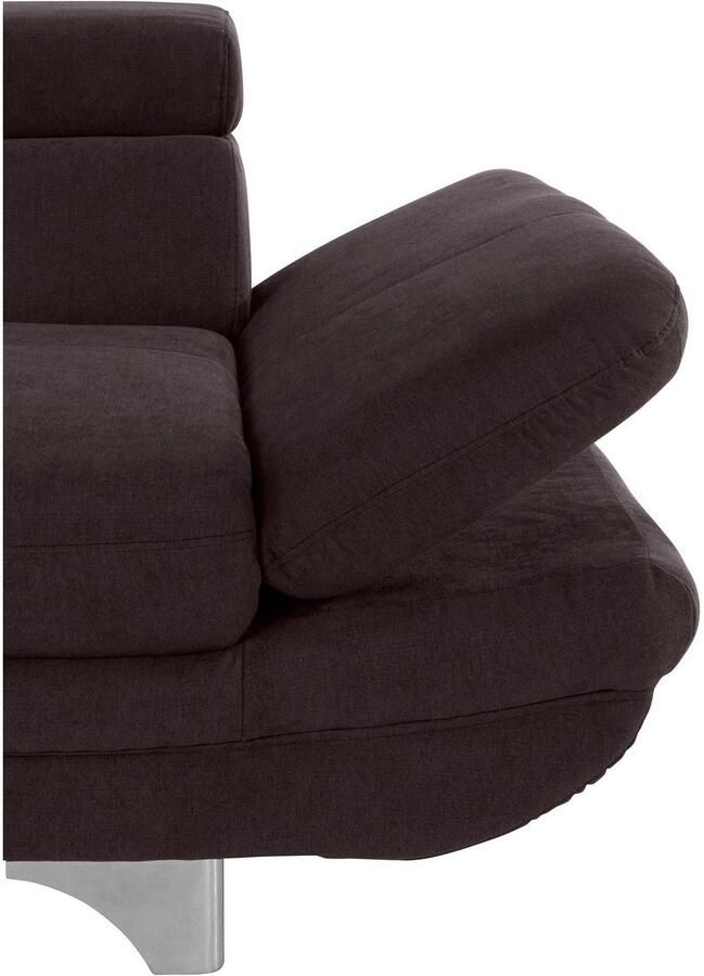 COTTA Zithoek Enterprise Set bestaande uit 2 5-zitsbank met arm- & hoofdverstelling & hocker (set) - Foto 3