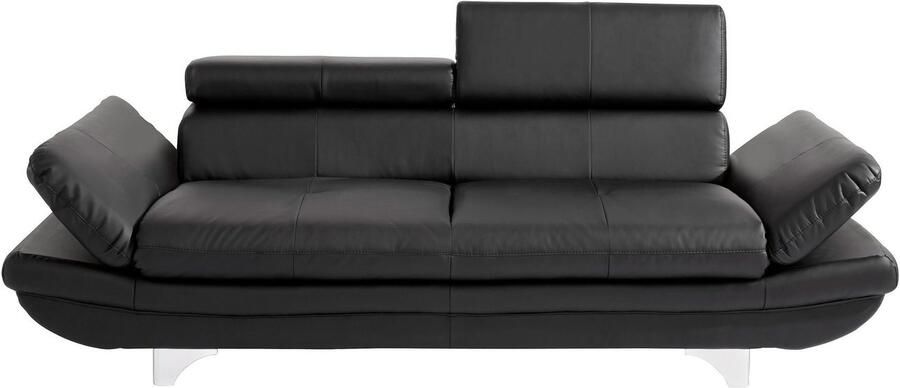 COTTA Zithoek Enterprise Set bestaande uit: 3-zitsbank met arm- & hoofdverstelling & hocker (set) - Foto 13