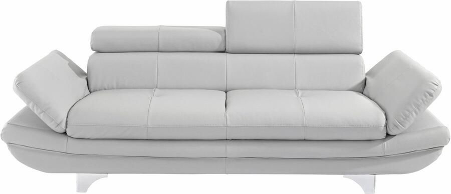 COTTA Zithoek Enterprise Set bestaande uit: 3-zitsbank met arm- & hoofdverstelling & hocker (set) - Foto 10