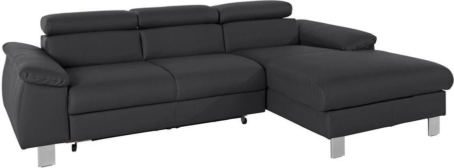 COTTA Zithoek Komaris L-vorm bestaand uit hoekbank en hocker met verstelbare hoofdsteun (set) - Foto 8