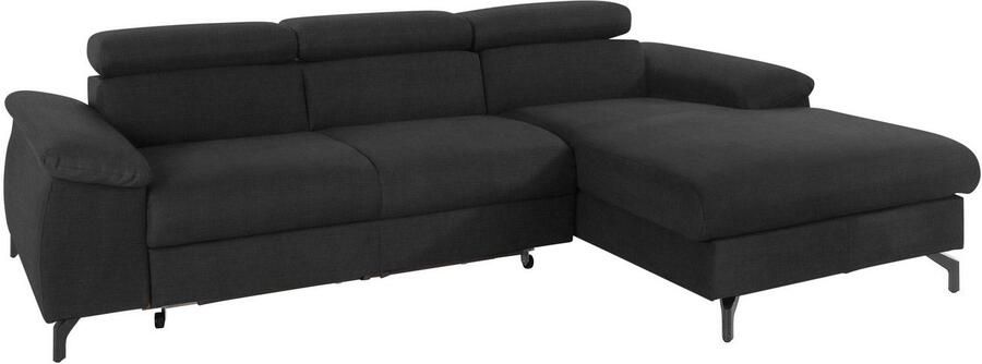 COTTA Zithoek Kitty L-vorm B: 242 resp. 100 cm (set: hoekbank & hocker) (set)
