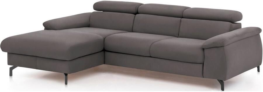 COTTA Zithoek Kitty L-vorm B: 242 resp. 100 cm (set: hoekbank & hocker) (set) - Foto 7