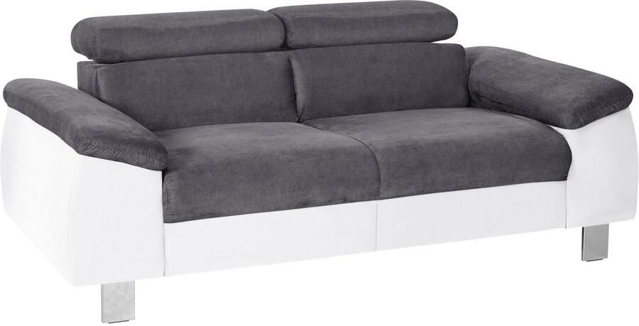 COTTA Zithoek Komaris Set bestaande uit: 2-zitsbank met hoofdverstelling & hocker (set) - Foto 7