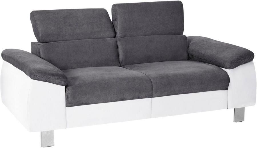 COTTA Zithoek Komaris Set bestaande uit: 2-zitsbank met hoofdverstelling & hocker (set) - Foto 2