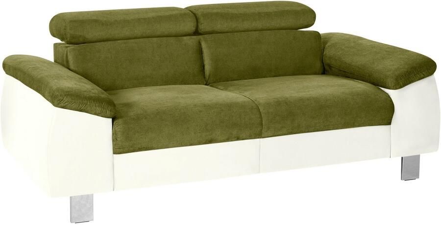 COTTA Zithoek Komaris Set bestaande uit: 2-zitsbank met hoofdverstelling & hocker (set) - Foto 8