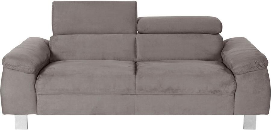 COTTA Zithoek Komaris B: 193 resp. 100 cm Set: 3-zitsbank & Hocker met hoofdverstelling (set) - Foto 9