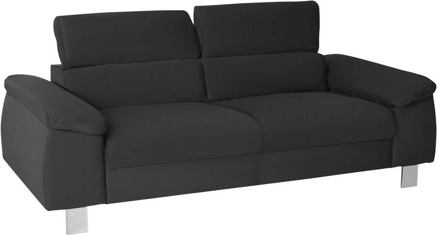 COTTA Zithoek Komaris Set bestaande uit: 3-zitsbank met hoofdverstelling & hocker (set) - Foto 5