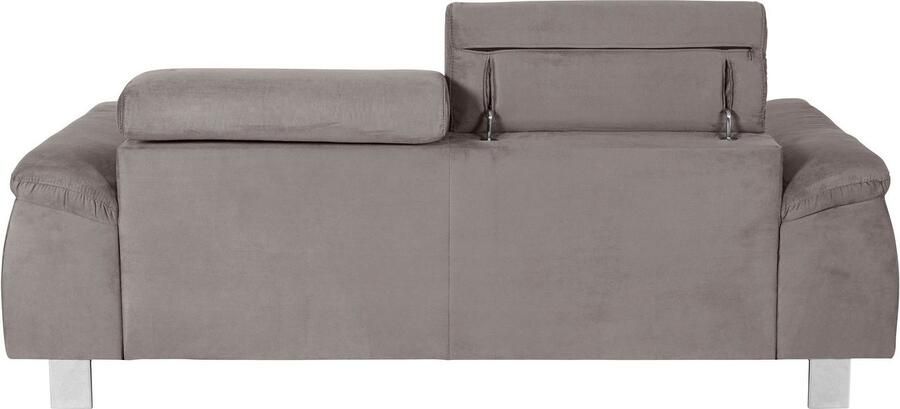 COTTA Zithoek Komaris B: 193 resp. 100 cm Set: 3-zitsbank & Hocker met hoofdverstelling (set) - Foto 10