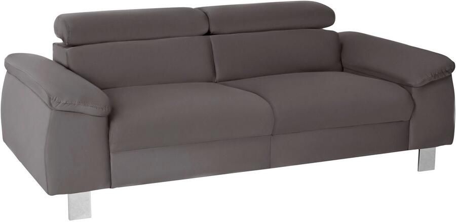 COTTA Zithoek Komaris Set bestaande uit: 3-zitsbank met hoofdverstelling & hocker (set) - Foto 8