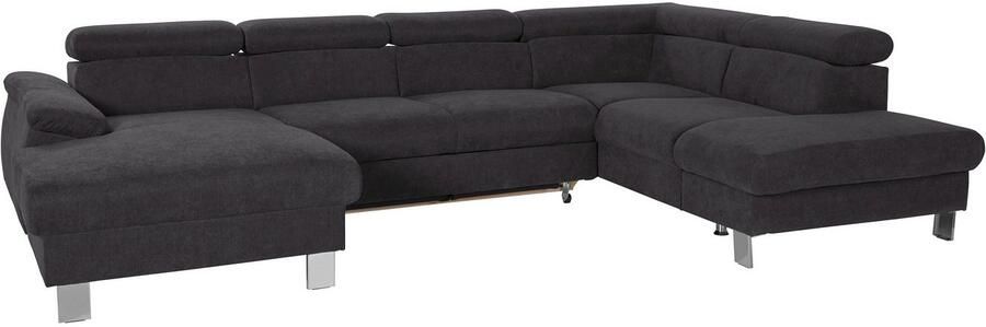 COTTA Zithoek Komaris U-vorm met hoofdeindeverstelling keuze met bedfunctie bedlade & verlichting - Foto 10