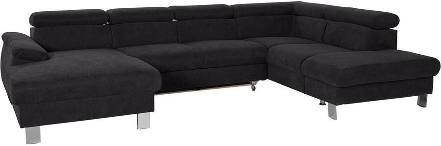 COTTA Zithoek Komaris U-vorm Set bestaande uit: woonlandschap met hoofdverstelling & hocker (set) - Foto 10