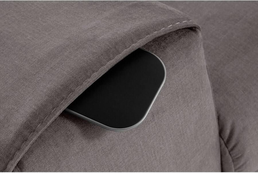 COTTA Zithoek Morven L-vorm Set bestaande uit: hoekbank met hoofdverstelling & hocker (set) - Foto 10