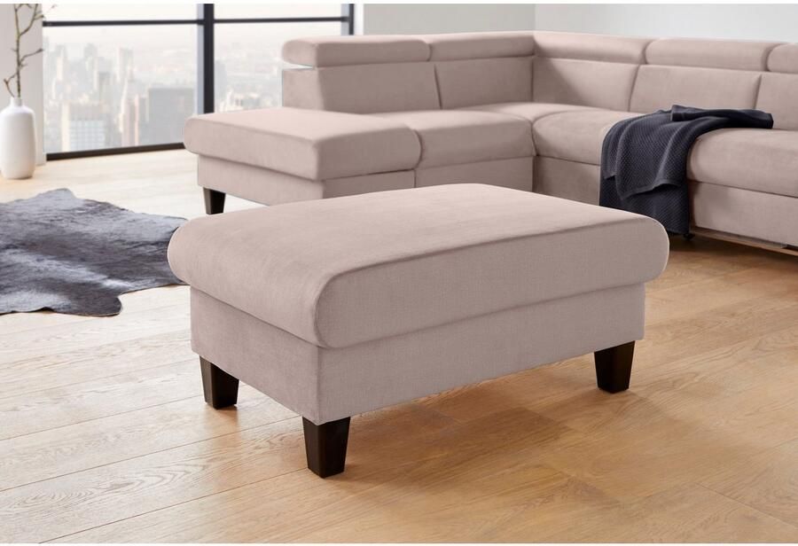 COTTA Zithoek Morven L-vorm Set bestaande uit: hoekbank met hoofdverstelling & hocker (set) - Foto 5